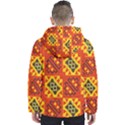 Squares and other shapes pattern                                                       Men s Hooded Puffer Jacket View2