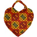 Squares and other shapes pattern                                                  Giant Heart Shaped Tote View2