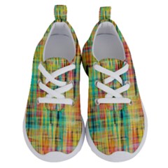 Yellow Blue Red Stripes                                               Kid s Lightweight Running Shoes by LalyLauraFLM