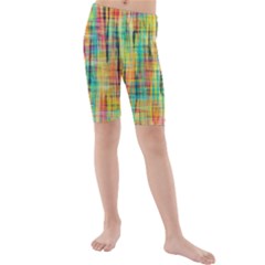 Yellow Blue Red Stripes                                                  Kid s Swim Shorts by LalyLauraFLM