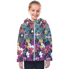 Misc Shapes                                                        Kids  Hooded Puffer Jacket by LalyLauraFLM