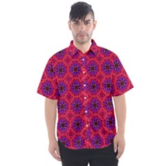 Retro Abstract Boho Unique Men s Short Sleeve Shirt