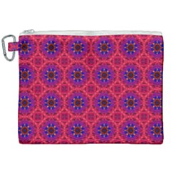 Retro Abstract Boho Unique Canvas Cosmetic Bag (xxl) by Simbadda