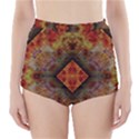 Autumn Kaleidoscope Art Pattern High-Waisted Bikini Bottoms View1