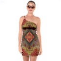 Autumn Kaleidoscope Art Pattern One Soulder Bodycon Dress View1