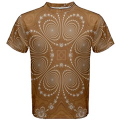 Fractal Pattern Decoration Abstract Men s Cotton Tee by Simbadda