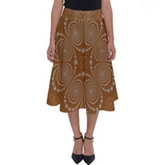 Fractal Pattern Decoration Abstract Perfect Length Midi Skirt by Simbadda