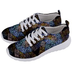 Multi Color Tile Twirl Octagon Men s Lightweight Sports Shoes by Simbadda