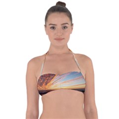 Sunset Beach Ocean Scenic Halter Bandeau Bikini Top by Simbadda