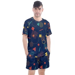 Background Backdrop Geometric Men s Mesh Tee And Shorts Set