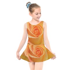 Flower Plant Rose Nature Garden Kids  Skater Dress Swimsuit