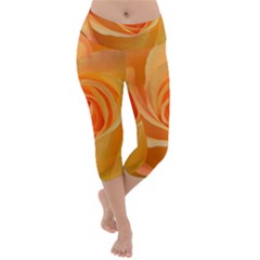 Flower Plant Rose Nature Garden Lightweight Velour Capri Yoga Leggings