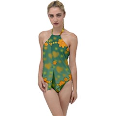 Background Design Texture Tulips Go With The Flow One Piece Swimsuit