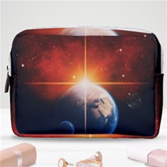 Earth Globe Planet Space Universe Make Up Pouch (medium)