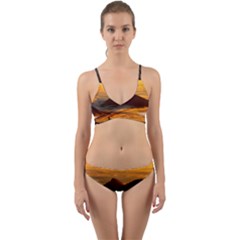 Fog Clouds Sea Of Fog Mountain Wrap Around Bikini Set by Celenk