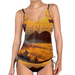 Fog Clouds Sea Of Fog Mountain Tankini Set by Celenk