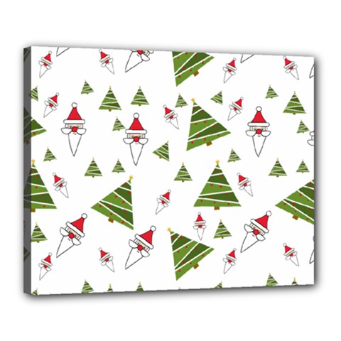 Christmas Santa Claus Decoration Canvas 20  X 16  (stretched) by Celenk