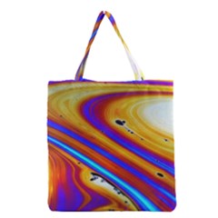 Soap Bubble Color Colorful Grocery Tote Bag by Celenk