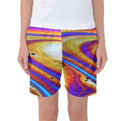 Soap Bubble Color Colorful Women s Basketball Shorts by Celenk