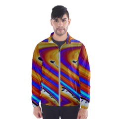 Soap Bubble Color Colorful Windbreaker (men) by Celenk