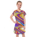 Soap Bubble Color Colorful Kids  Drop Waist Dress View1