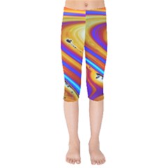 Soap Bubble Color Colorful Kids  Capri Leggings  by Celenk