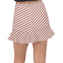 Stripes Striped Design Pattern Fishtail Mini Chiffon Skirt View2