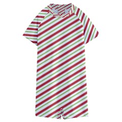 Stripes Striped Design Pattern Kids  Boyleg Half Suit Swimwear