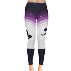 Woman Moon Fantasy Composing Night Leggings  by Celenk