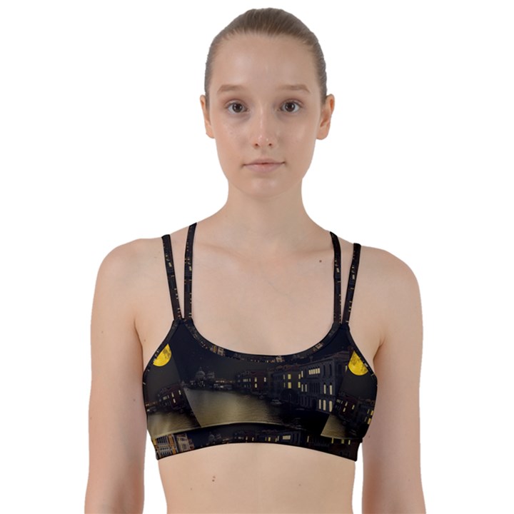 Travel Architecture Tourism Venice Line Them Up Sports Bra