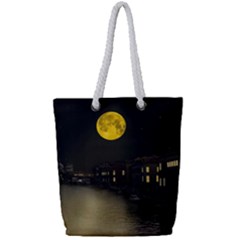 Travel Architecture Tourism Venice Full Print Rope Handle Tote (Small)