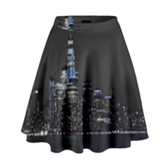 New York Skyline New York City High Waist Skirt by Celenk