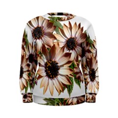 Sun Daisies Leaves Flowers Women s Sweatshirt