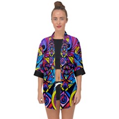 The Time Wielder - Open Front Chiffon Kimono by tealswan