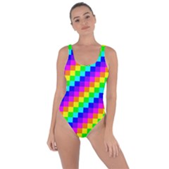 7 Color Square Grid Bring Sexy Back Swimsuit