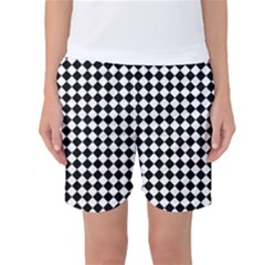 Chessboard 18x18 Rotated 45 40 Pixels Women s Basketball Shorts by ChastityWhiteRose