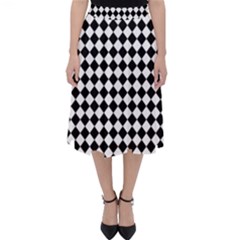 Chessboard 18x18 Rotated 45 40 Pixels Classic Midi Skirt by ChastityWhiteRose