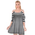 Chessboard 18x18 Rotated 45 40 Pixels Cutout Spaghetti Strap Chiffon Dress View1