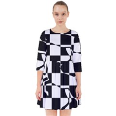 Chessboard Unicorn Smock Dress