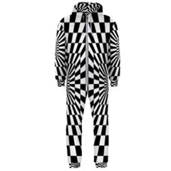 2 Color Checkered Square Tunnel Hooded Jumpsuit (men)  by ChastityWhiteRose