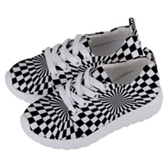 2 Color Checkered Square Tunnel Kids  Lightweight Sports Shoes by ChastityWhiteRose