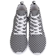 Chessboard 36x36 Men s Lightweight High Top Sneakers by ChastityWhiteRose