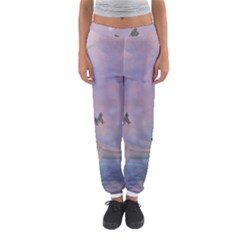 The Wonderful Moon With Butterflies Women s Jogger Sweatpants by FantasyWorld7