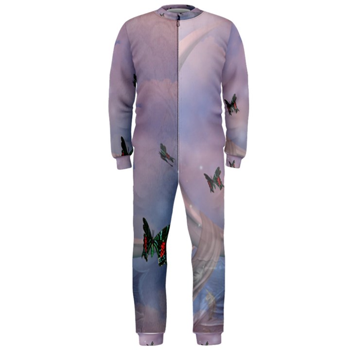 The Wonderful Moon With Butterflies OnePiece Jumpsuit (Men) 