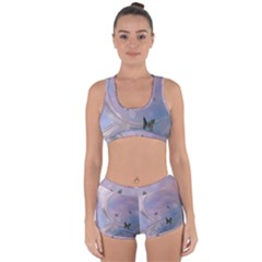 The Wonderful Moon With Butterflies Racerback Boyleg Bikini Set by FantasyWorld7