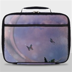 The Wonderful Moon With Butterflies Full Print Lunch Bag by FantasyWorld7