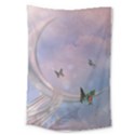 The Wonderful Moon With Butterflies Large Tapestry View1