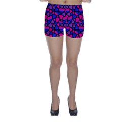 Bisexual Pride Hearts Skinny Shorts by PrideMarks