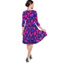 Bisexual Pride Hearts Quarter Sleeve Waist Band Dress View2