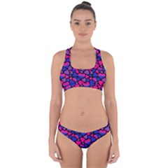 Bisexual Pride Hearts Cross Back Hipster Bikini Set by PrideMarks